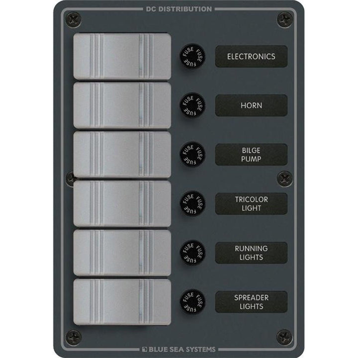 Blue Sea 8053 Slate Grey - 6 Position - Vertical [8053] - Houseboatparts.com