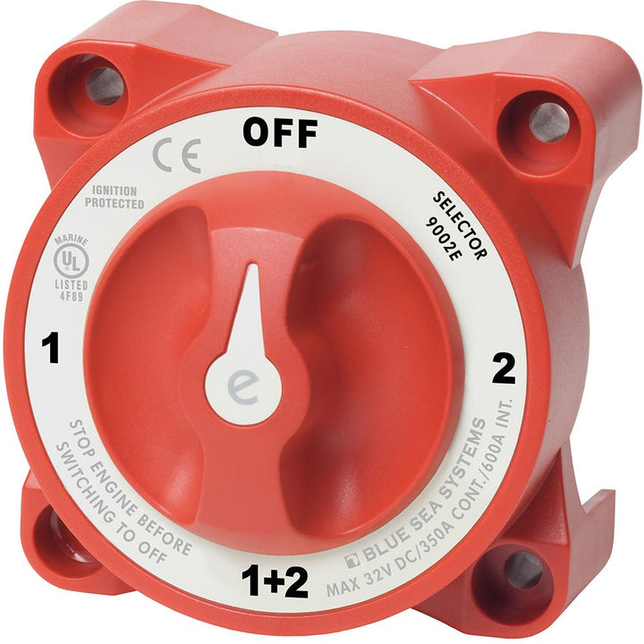 Blue Sea 9002e e-Series Battery Switch Selector w/Alternator Field Disconnect [9002E] - Houseboatparts.com