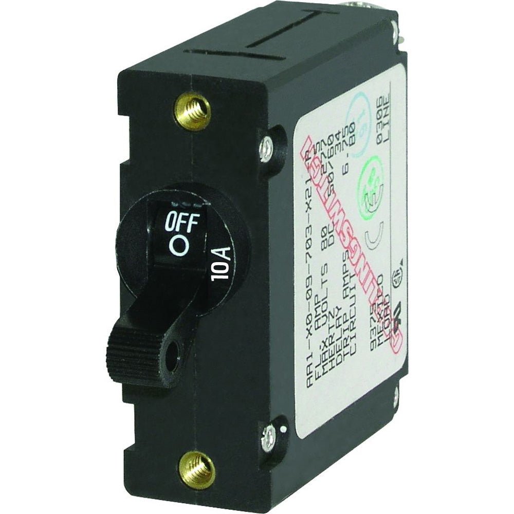 Blue Sea 7204 AC / DC Single Pole Magnetic World Circuit Breaker - 10 Amp [7204] - Houseboatparts.com