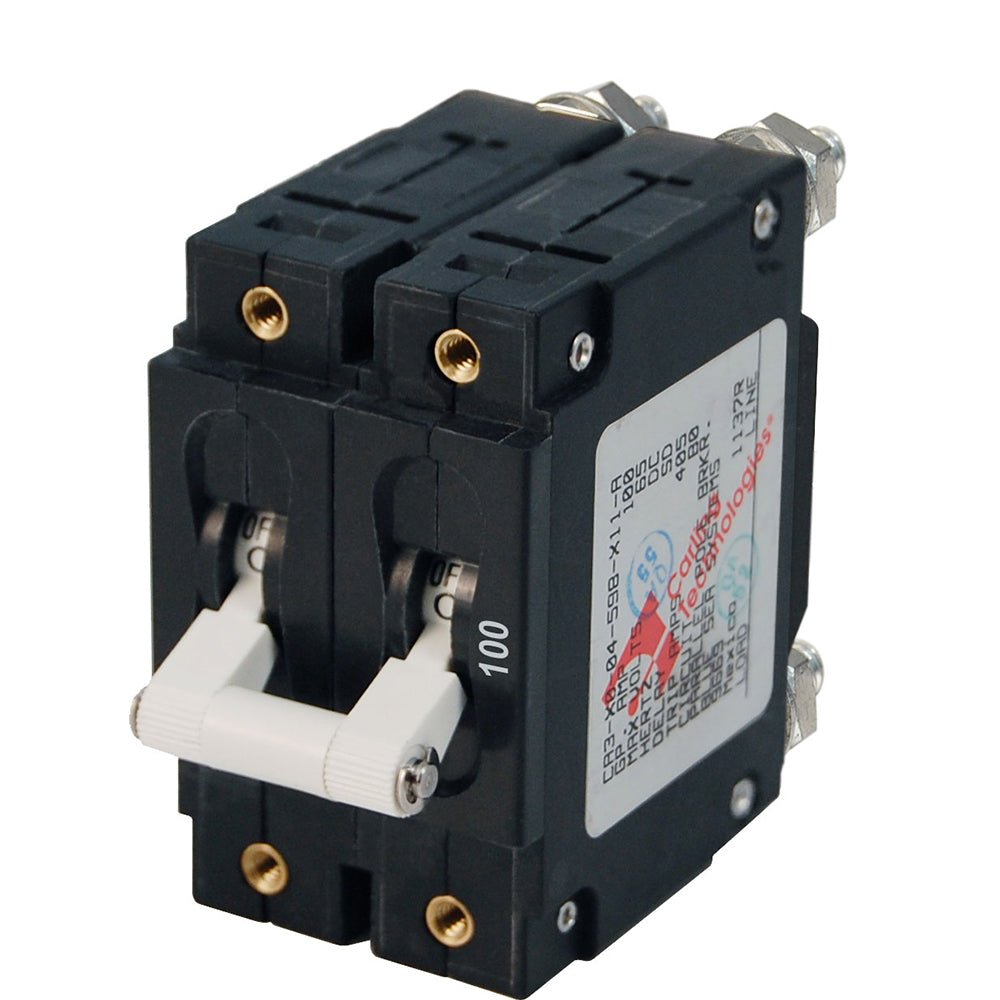 Blue Sea 7258 C-Series Double Pole Circuit Breaker - 100A [7258] - Houseboatparts.com