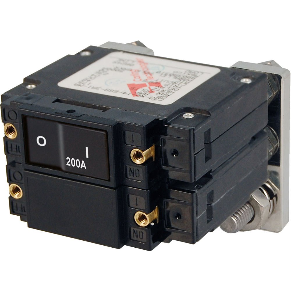 Blue Sea 7476 C - Series Flat Circuit Breaker, Single and Double Pole - 200 Amp [7476] - Houseboatparts.com