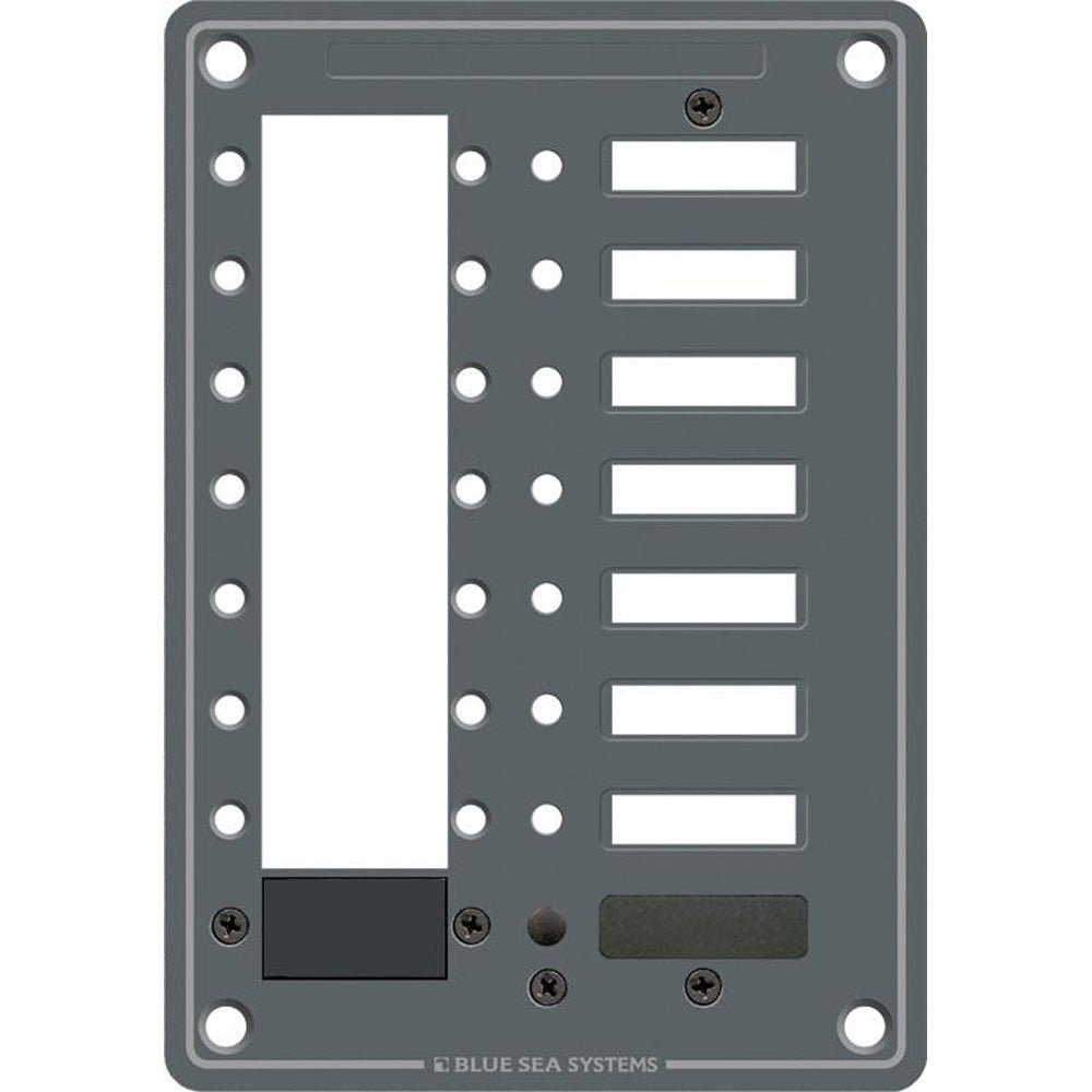 Blue Sea 8087 8 Position DC C-Series Panel - Blank [8087] - Houseboatparts.com