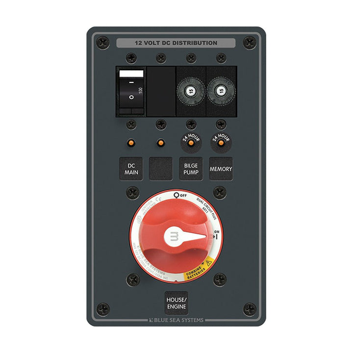 Blue Sea 8686 Dual-Battery m-Series, Dual Circuit Plus [8686] - Houseboatparts.com