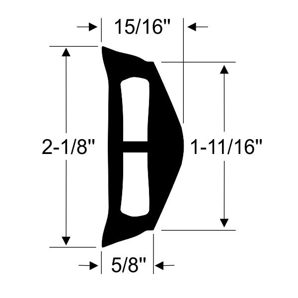 Rub Rail Insert (Rubber) - Houseboatparts.com