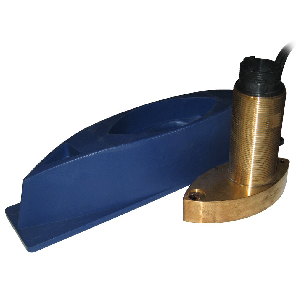SI-TEX 496/50/200ST Bronze Thru-Hull Triducer w/Fairing Block f/ES502 [496/50/200ST-ES] - Houseboatparts.com