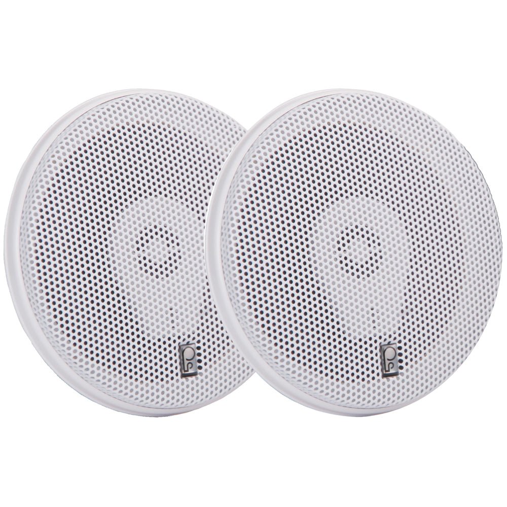 Poly-Planar MA-8506 6" 200 Watt Titanium Series Speakers - White [MA8506W] - Houseboatparts.com