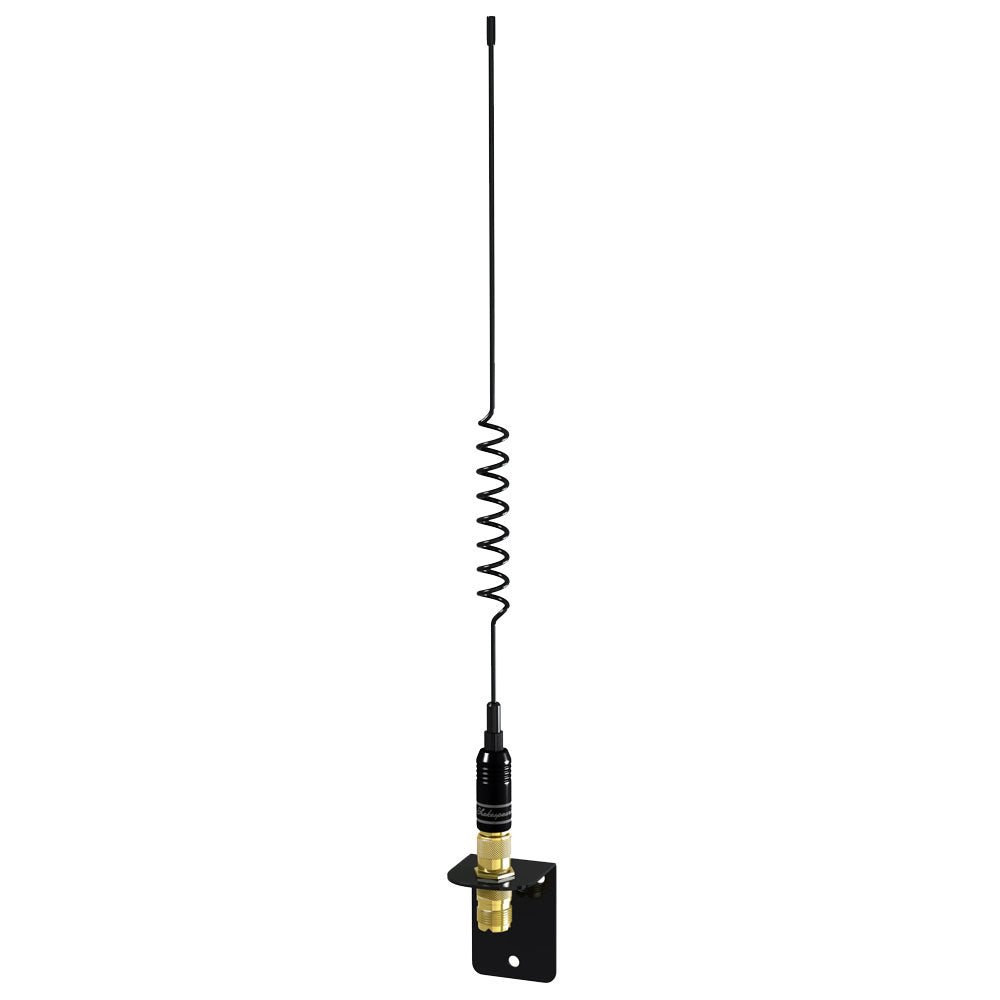 Shakespeare VHF 15in 5216 SS Black Whip Antenna - Bracket Included [5216] - Houseboatparts.com
