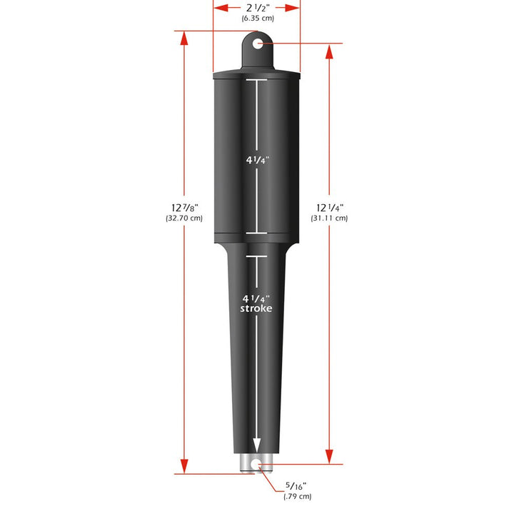 Lenco 102XD Extreme Duty Actuator - 12V - 4-1/4" Stroke [15060-001] - Houseboatparts.com