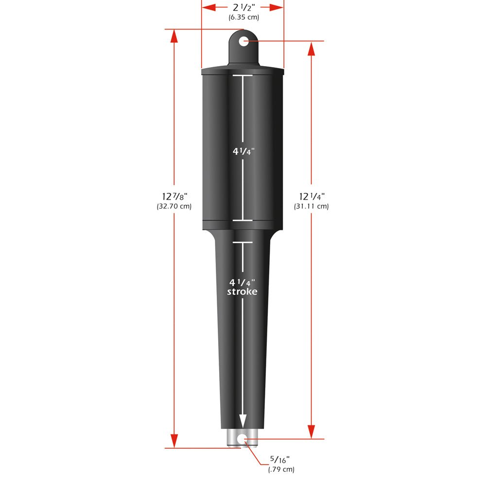 Lenco 102XD Extreme Duty Actuator - 24V - 4-1/4" Stroke - 5/16" Hardware [15067-001] - Houseboatparts.com