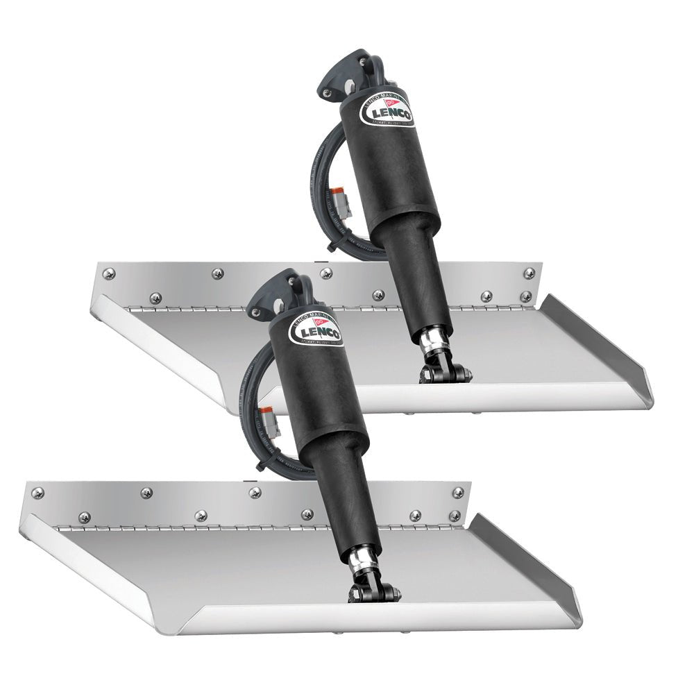 Lenco 12" x 9" Edgemount Trim Tab Kit w/LED Indicator Switch Kit 12V [TT12X9EI] - Houseboatparts.com