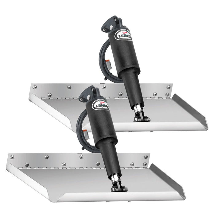 Lenco 12" x 9" Edgemount Trim Tab Kit w/LED Indicator Switch Kit 12V [TT12X9EI] - Houseboatparts.com