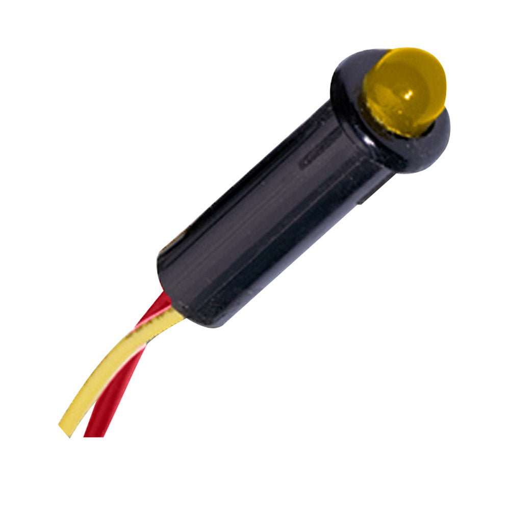 Paneltronics LED Indicator Light - Amber - 120 VAC - 1/4" [048-017] - Houseboatparts.com