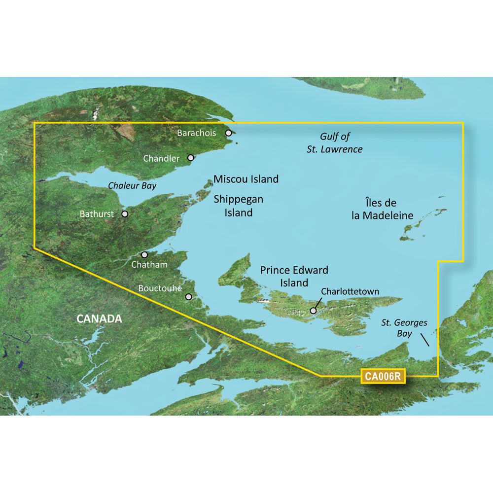 Garmin BlueChart g3 Vision HD - VCA006R - P.E.I. to Chaleur Bay - SD Card [010-C0692-00] - Houseboatparts.com