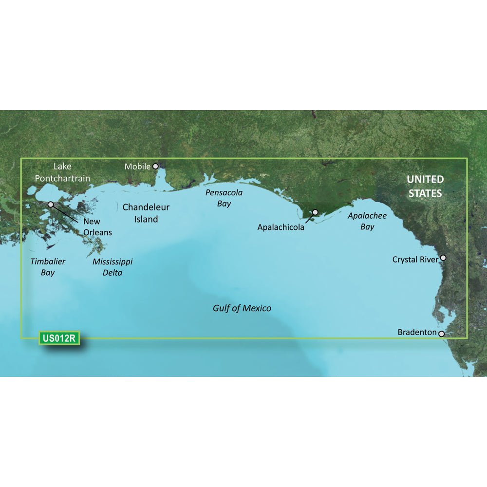 Garmin BlueChart g3 Vision HD - VUS012R - Tampa - New Orleans - microSD/SD [010-C0713-00] - Houseboatparts.com