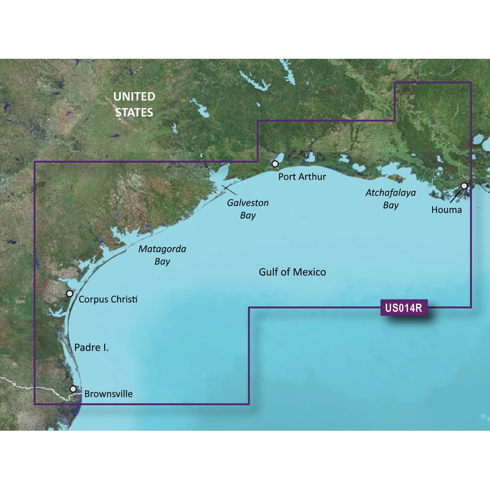 Garmin BlueChart g3 Vision HD - VUS014R - Morgan City to Brownsville - microSD/SD [010-C0715-00] - Houseboatparts.com