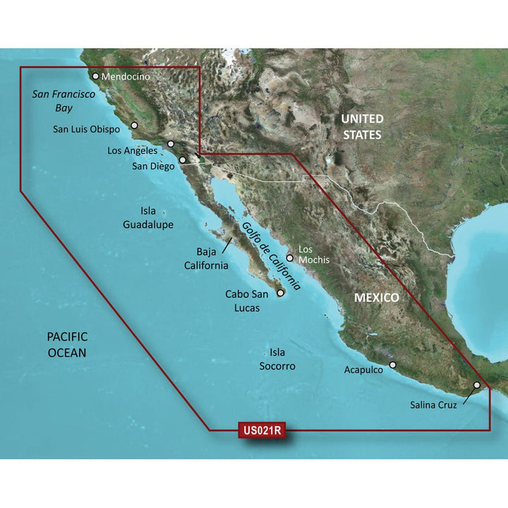Garmin BlueChart g3 Vision HD - VUS021R - California-Mexico - microSD/SD [010-C0722-00] - Houseboatparts.com