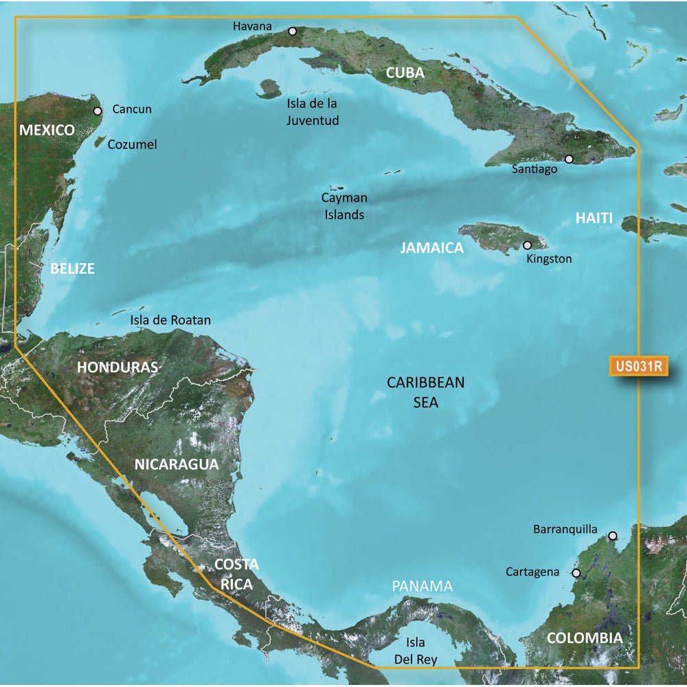 Garmin BlueChart g3 Vision HD - VUS031R - Southwest Caribbean - microSD/SD [010-C0732-00] - Houseboatparts.com