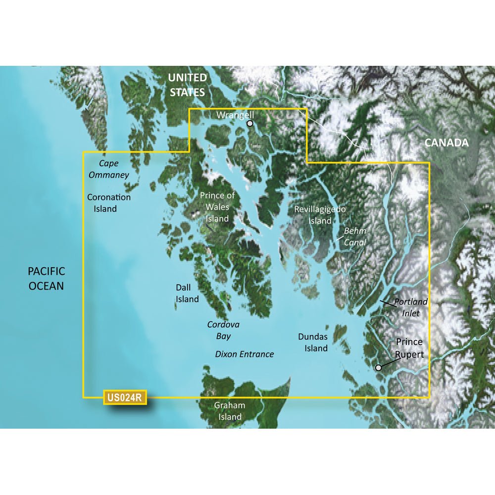 Garmin BlueChart g3 Vision HD - VUS024R - Wrangell - Dixon Entrance - microSD/SD [010-C0725-00] - Houseboatparts.com