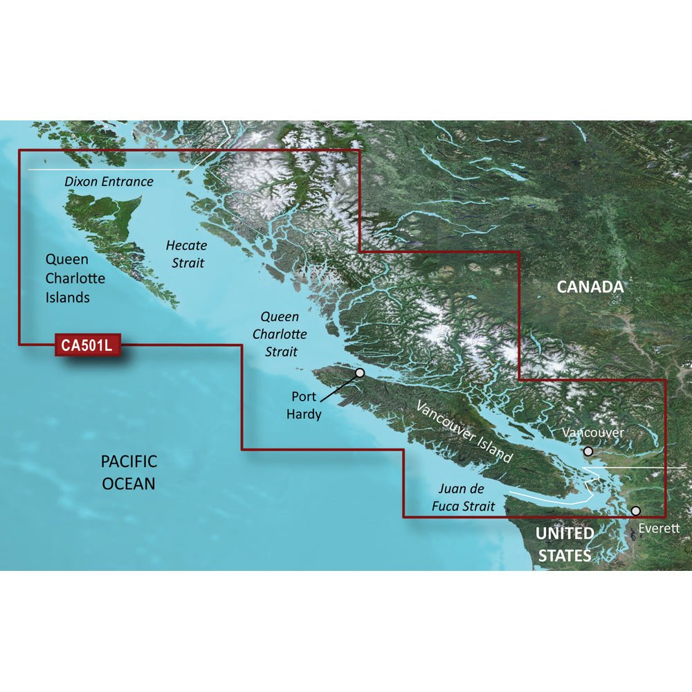 Garmin BlueChart g3 Vision HD - VCA501L - Vancouver Island - Dixon Entrance - microSD/SD [010-C0701-00] - Houseboatparts.com