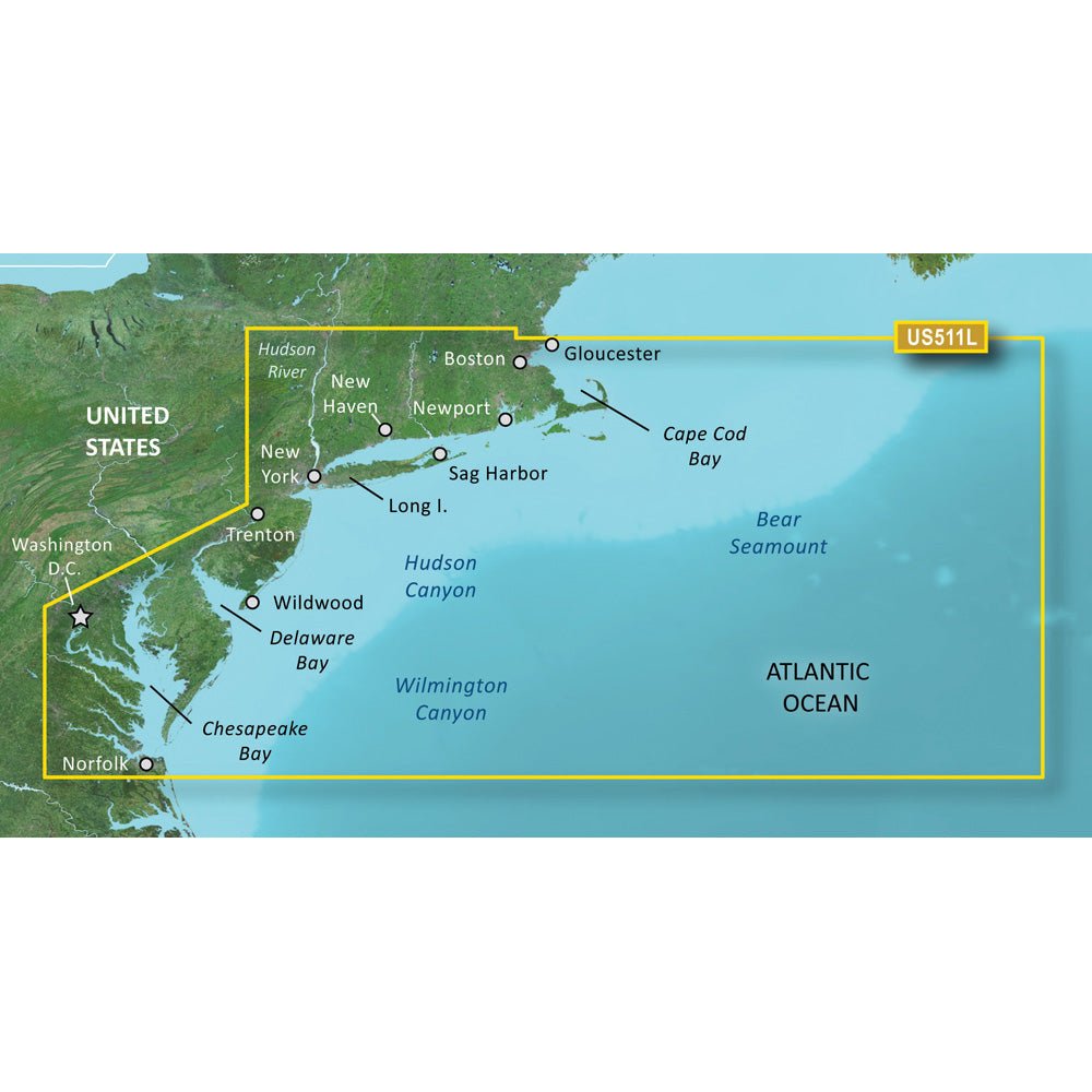 Garmin BlueChart g3 Vision HD - VUS511L - Boston - Norfolk - microSD/SD [010-C0740-00] - Houseboatparts.com