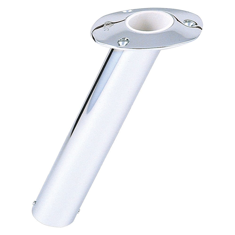 Lee's 30 Degree Stainless Steel Flush Mount Rod Holder - 2" O.D. [RH525SS] - Houseboatparts.com