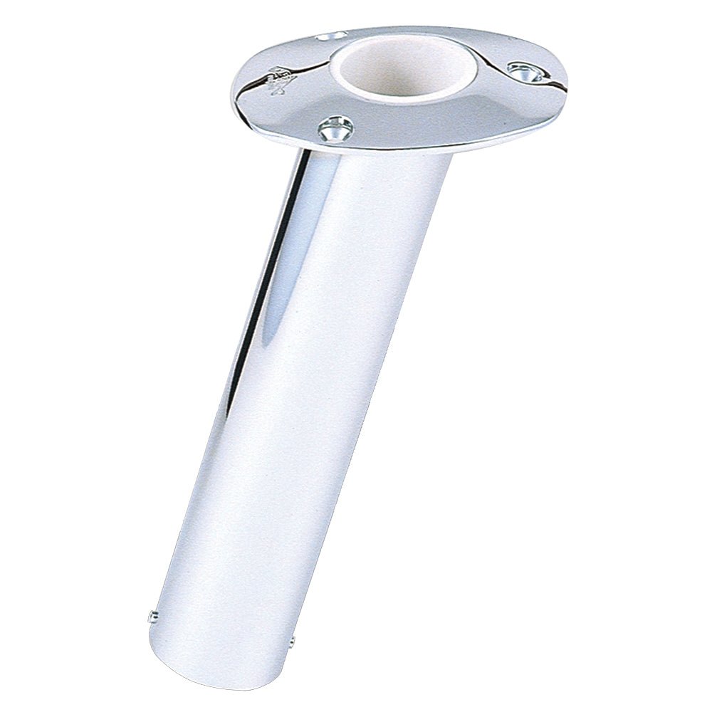 Lee's 15 Degree Stainless Steel Flush Mount Rod Holder - 2" O.D. [RH529HS] - Houseboatparts.com