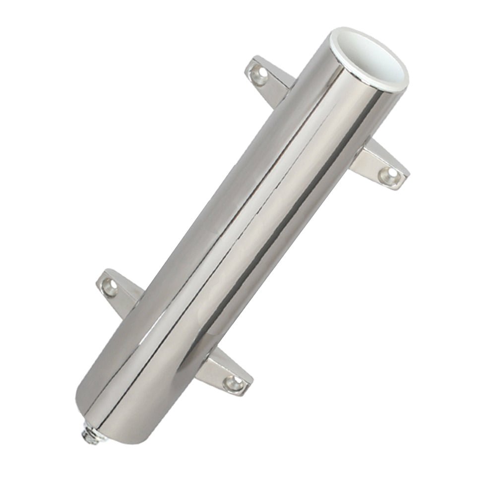 Lee's Stainless Steel Heavy Duty Bulkhead Mount w/ Swivel Base - Extra Long 2.25" OD X 14.5" Tube [RH570XL] - Houseboatparts.com