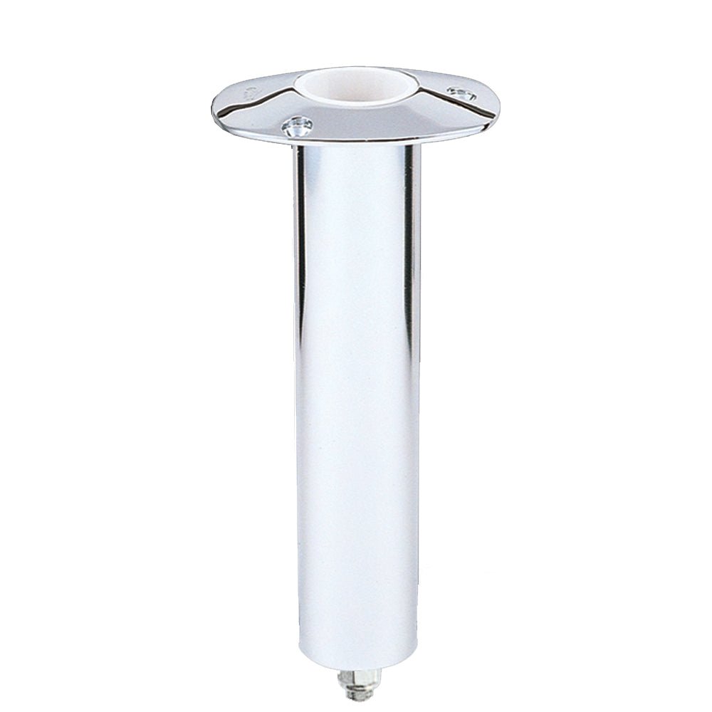 Lee's 0 Degree Stainless Steel Swivel Base Flush Mount Rod Holder 2.25" OD X 10.5" Tube [RH577V] - Houseboatparts.com