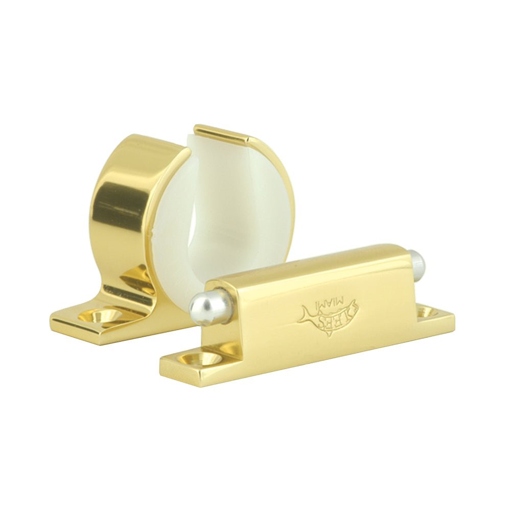 Lee's Rod and Reel Hanger Set - Penn International 50VSW, 50TW, 50SW - Bright Gold [MC0075-1053] - Houseboatparts.com