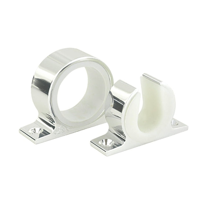 Lee's Single Rod Rack Set - Bright Silver Finish [MC70SL] - Houseboatparts.com