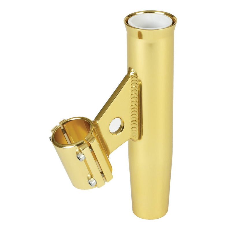 Lee's Clamp-On Rod Holder - Gold Aluminum - Vertical Mount - Fits 1.660" O.D. Pipe [RA5003GL] - Houseboatparts.com