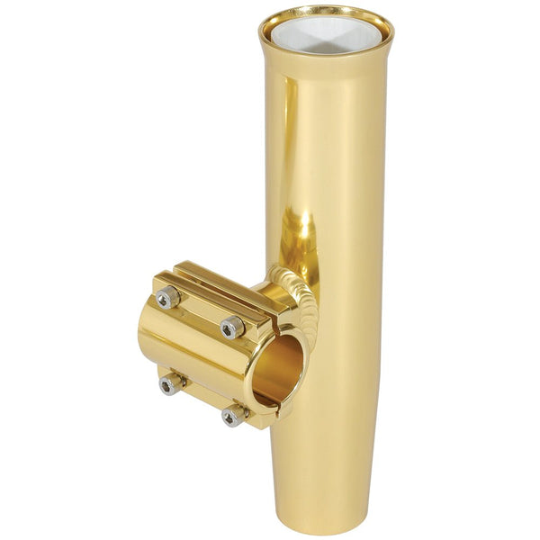 Lee's Clamp-On Rod Holder - Gold Aluminum - Horizontal Mount - Fits 1.050" O.D. Pipe [RA5201GL] - Houseboatparts.com