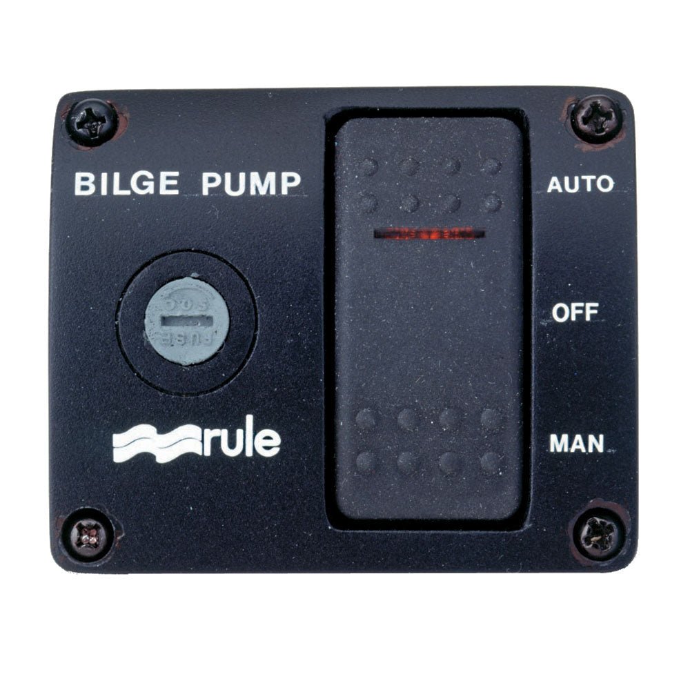 Rule Deluxe 3-Way Lighted Rocker Panel Switch [43] - Houseboatparts.com