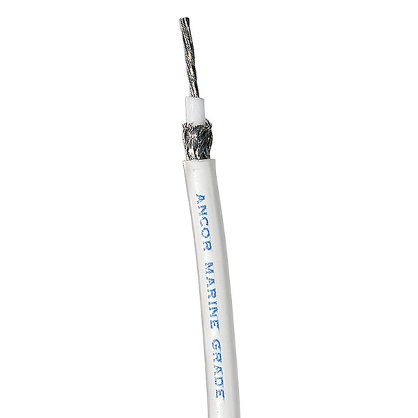 Ancor RG 8X White Tinned Coaxial Cable - 100 [151510] - Houseboatparts.com