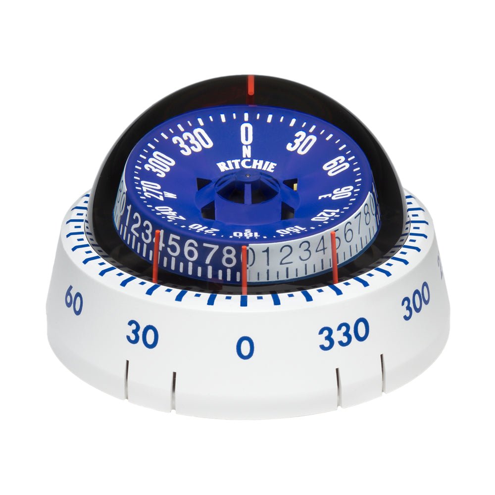 Ritchie XP-98W X-Port Tactician Compass - Surface Mount - White [XP-98W] - Houseboatparts.com