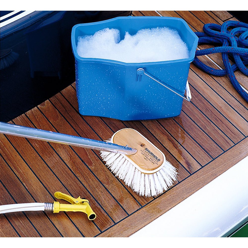 Shurhold 6" Polypropylene Stiff Bristle Deck Brush [950] - Houseboatparts.com