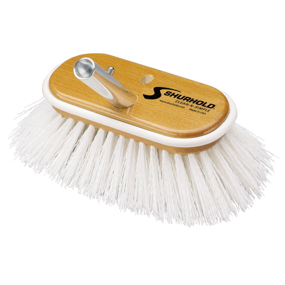 Shurhold 6" Polypropylene Stiff Bristle Deck Brush [950] - Houseboatparts.com