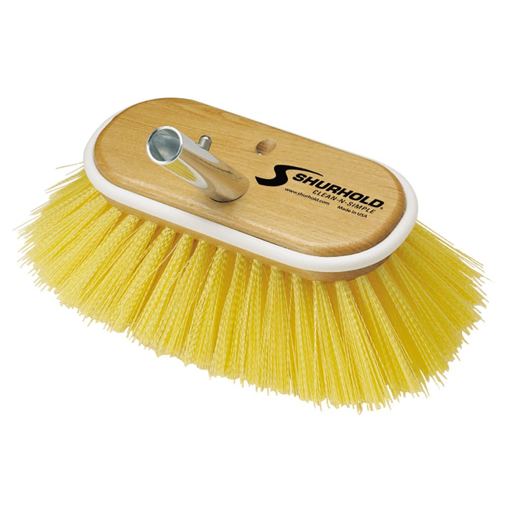 Shurhold 6" Polystyrene Medium Bristle Deck Brush [955] - Houseboatparts.com