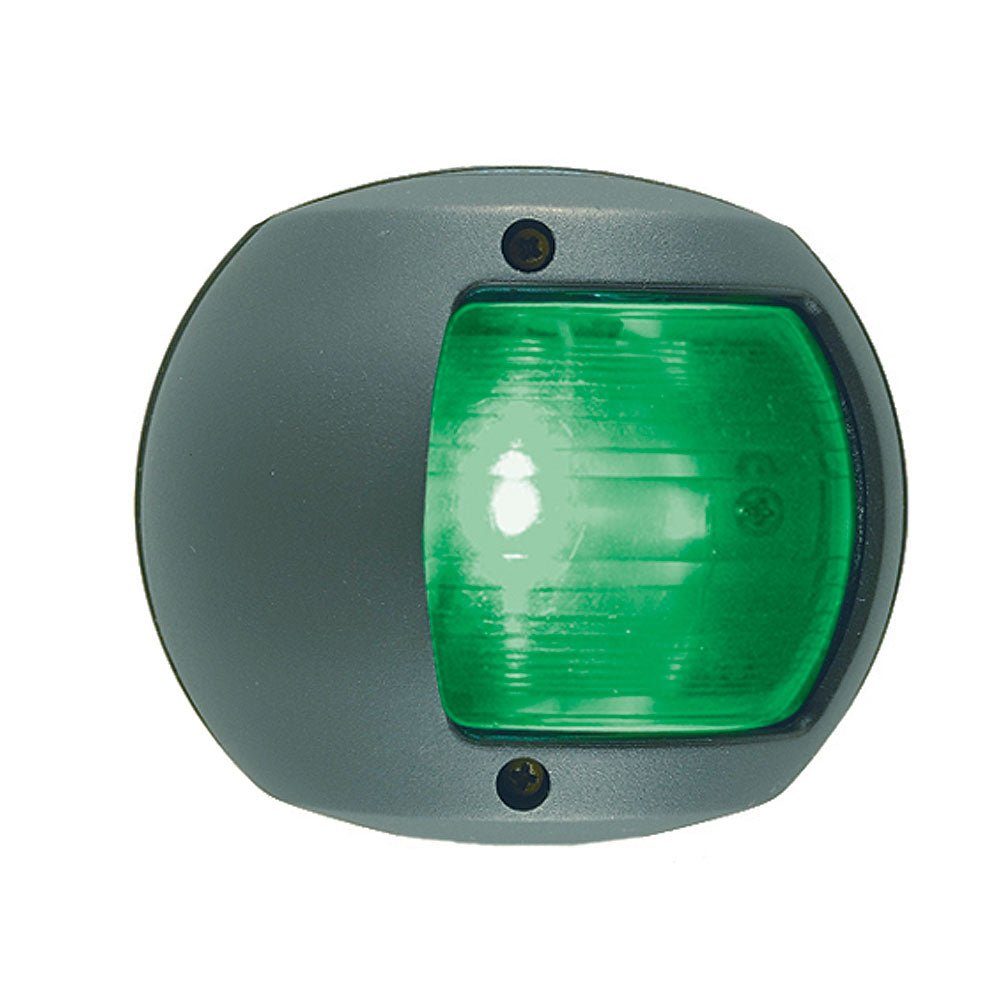 Perko LED Side Light - Green - 12V - Black Plastic Housing [0170BSDDP3] - Houseboatparts.com