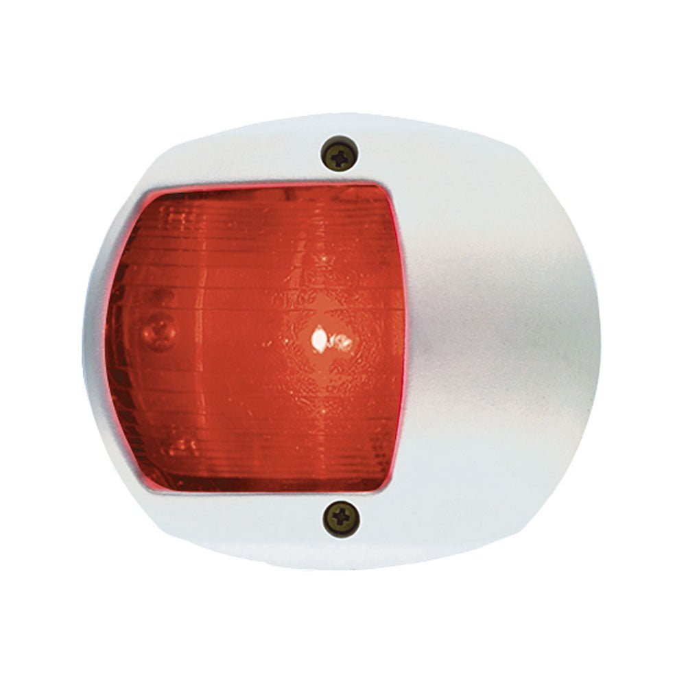 Perko LED Side Light - Red - 12V - White Plastic Housing [0170WP0DP3] - Houseboatparts.com