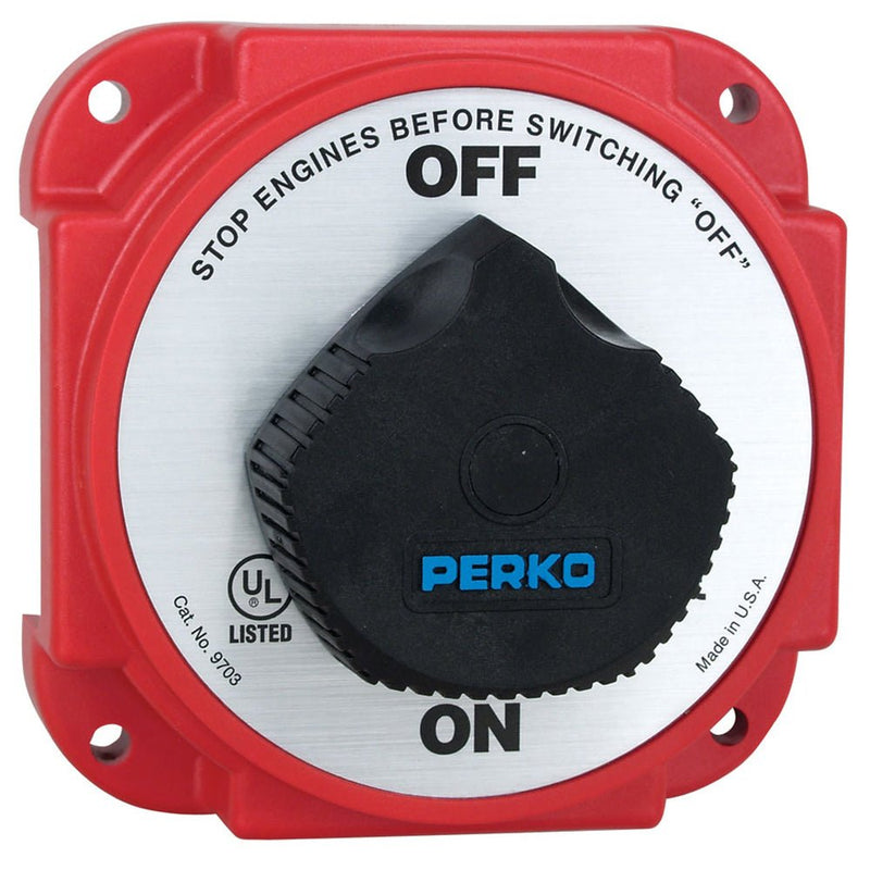 Perko 9703DP Heavy Duty Battery Disconnect Switch w/ Alternator Field Disconnect [9703DP] - Houseboatparts.com