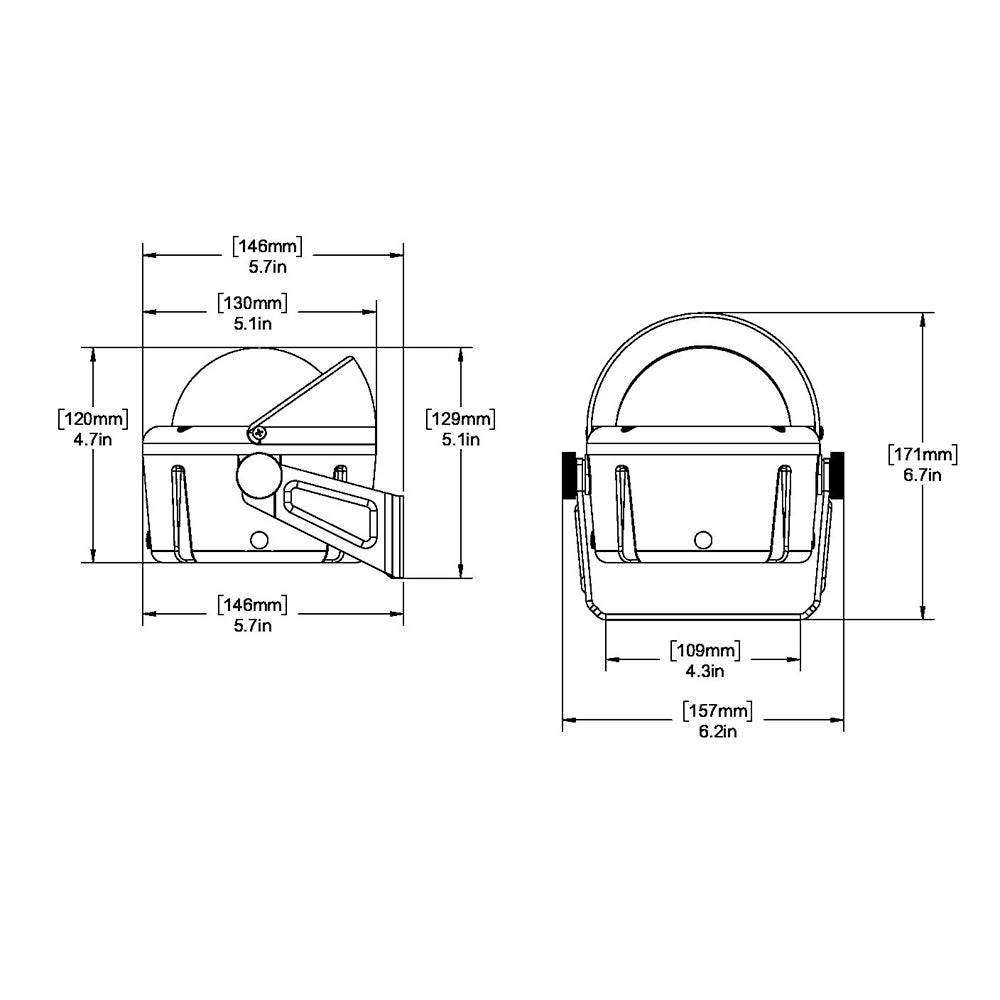 Ritchie HB-741 Helmsman Compass - Bracket Mount - Black [HB-741] - Houseboatparts.com