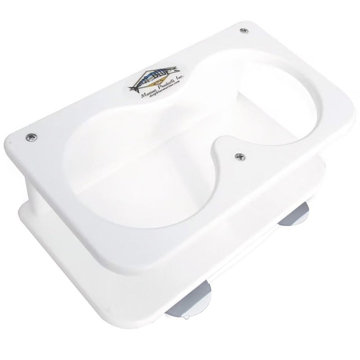 Deep Blue Marine Double Drink Holder w/Suction Cups [SMDH] - Houseboatparts.com