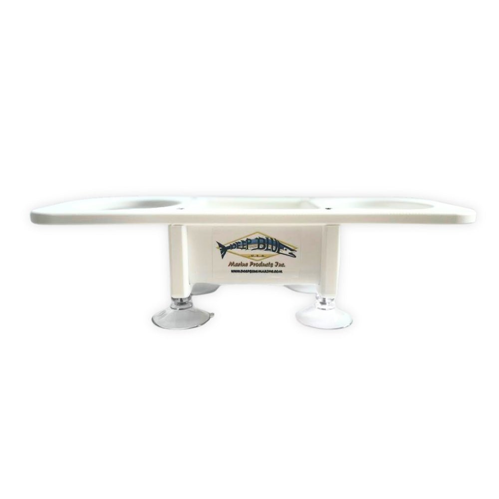 Deep Blue Marine Double Drink Holder w/Center Storage [SB - 2] - Houseboatparts.com