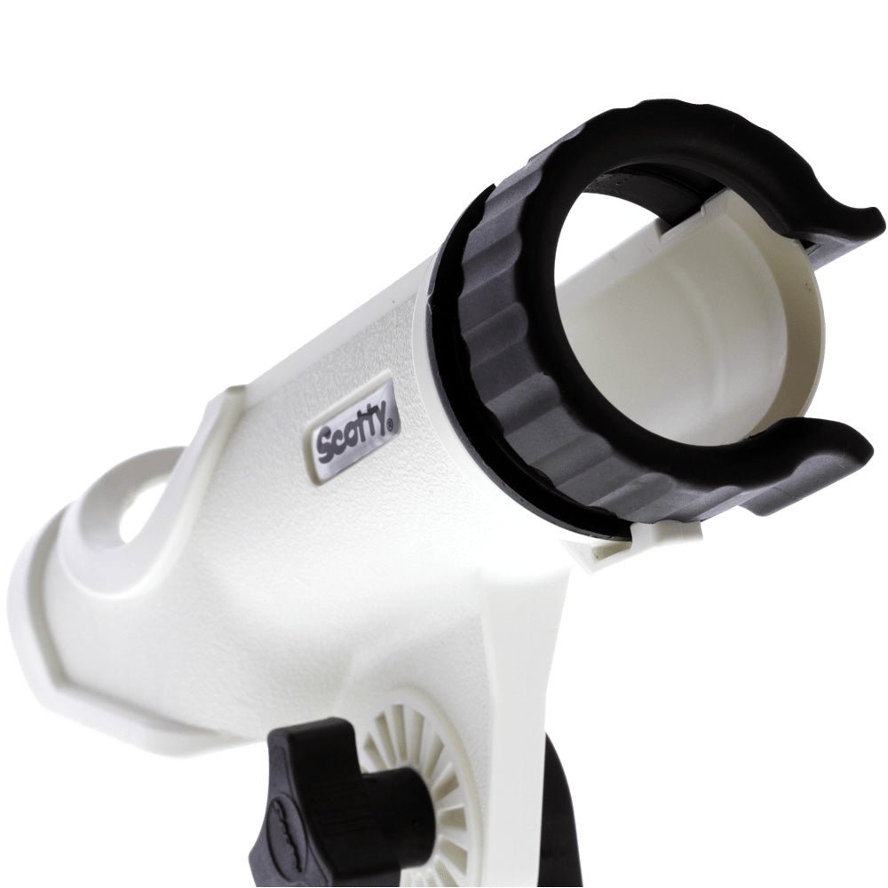 Scotty Powerlock Rod Holder White w/241 Side/Deck Mount [230 - WH] - Houseboatparts.com