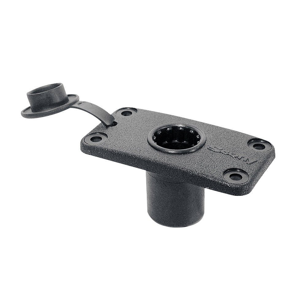 Scotty 244 Flush Deck Mount w/Rain Cap [244-BK] - Houseboatparts.com