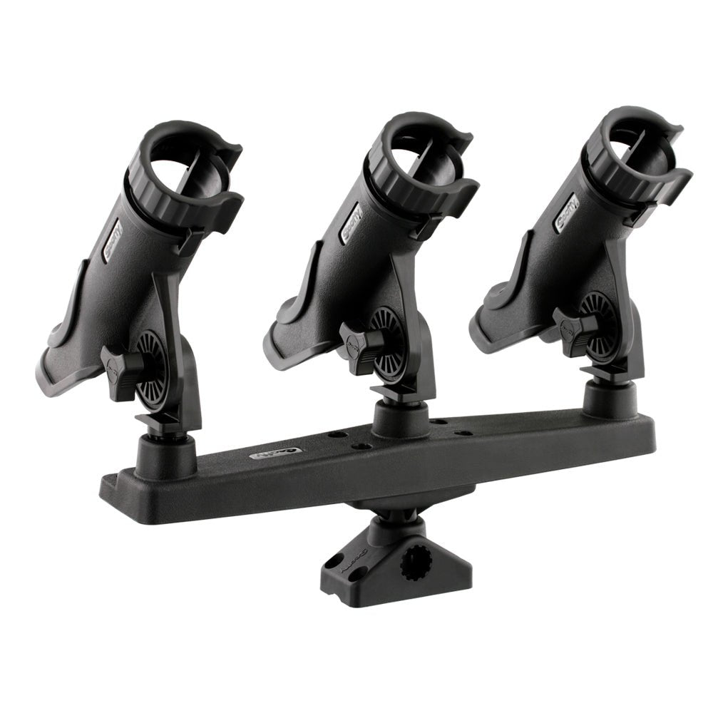 Scotty Triple Rod Holder w/3 230 Power Lock Rod Holders [256] - Houseboatparts.com