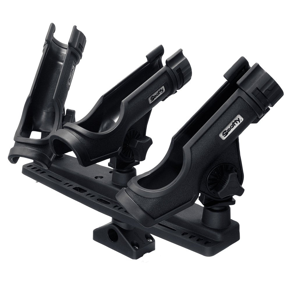 Scotty Triple Rod Holder w/3 230 Power Lock Rod Holders [256] - Houseboatparts.com