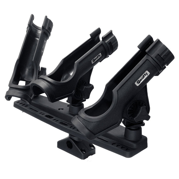 Scotty Triple Rod Holder w/3 230 Power Lock Rod Holders [256] - Houseboatparts.com