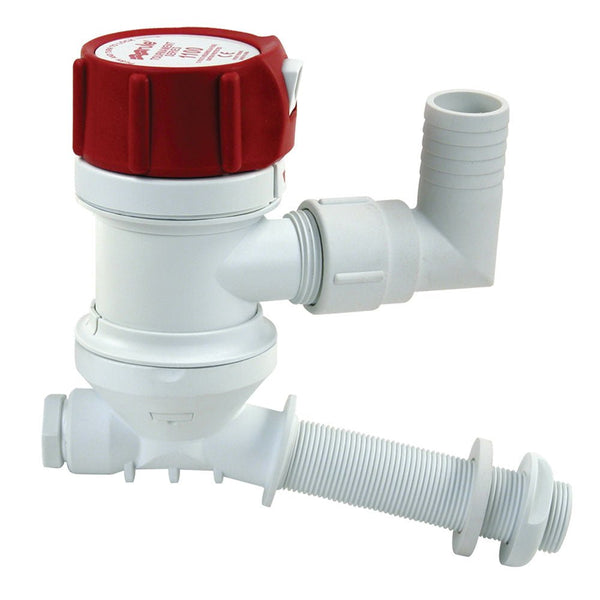 Rule "C" Tournament Series 500 GPH Livewell/Aerator w/ Angled Inlet [401C] - Houseboatparts.com